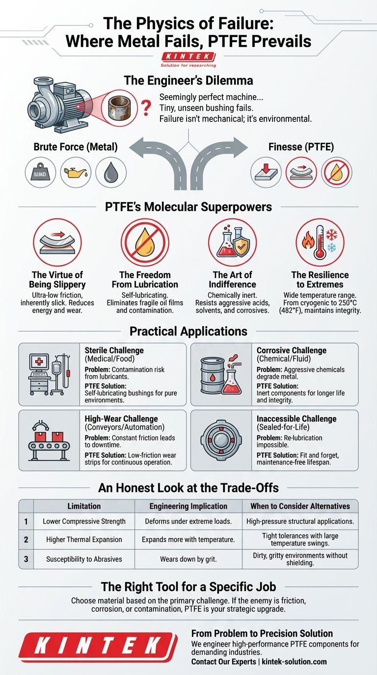 The Physics of Failure: Where Metal Fails, PTFE Prevails Visual Guide