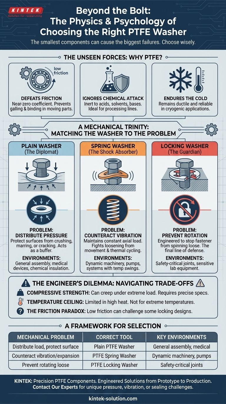 Beyond the Bolt: The Physics and Psychology of Choosing the Right PTFE Washer Visual Guide