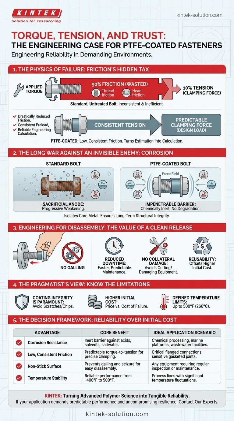 Torque, Tension, and Trust: The Engineering Case for PTFE-Coated Fasteners Visual Guide