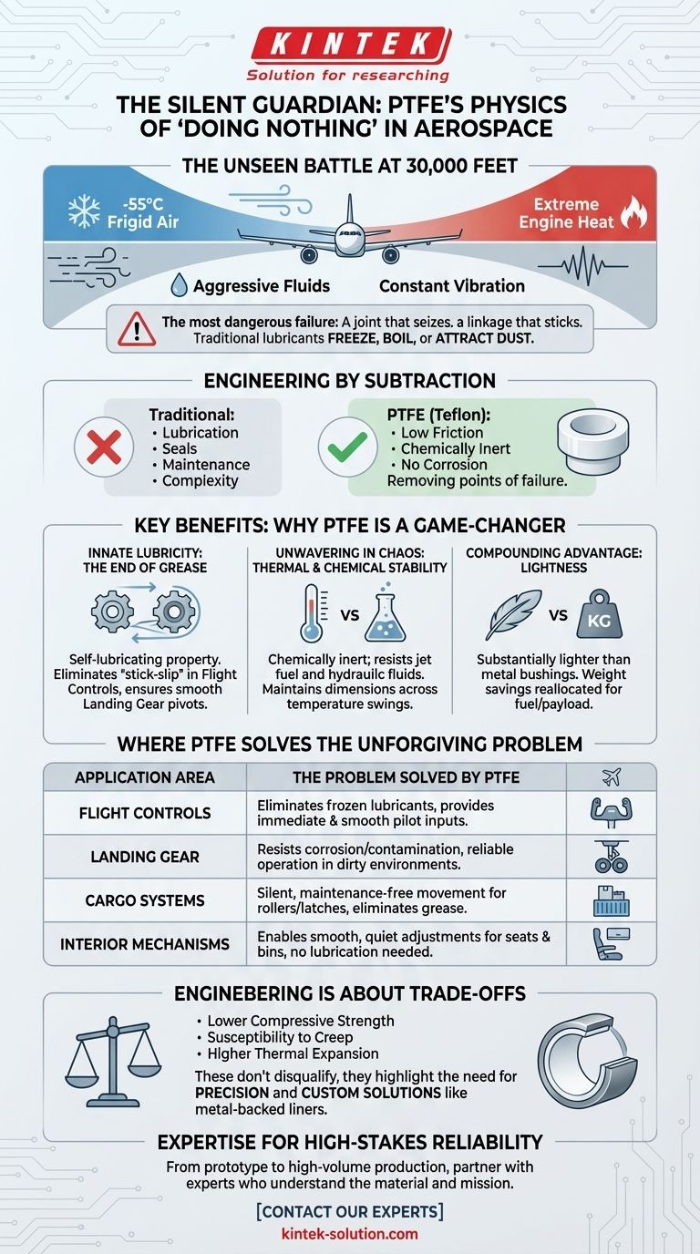 The Silent Guardian: How PTFE's Physics of 'Doing Nothing' Secures Aerospace Reliability Visual Guide