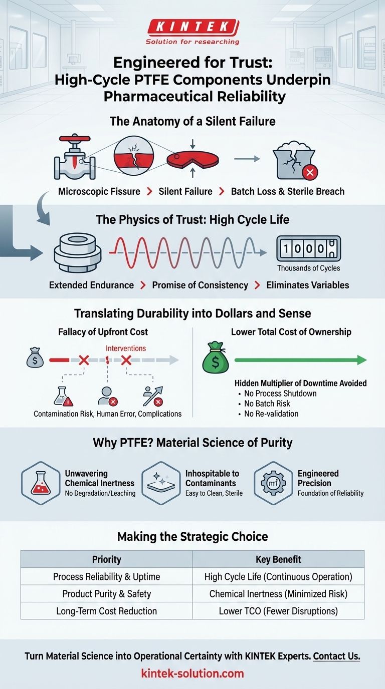Entwickelt für Vertrauen: Wie Hochzyklus-PTFE-Komponenten die Zuverlässigkeit in der Pharmaproduktion gewährleisten Visuelle Anleitung