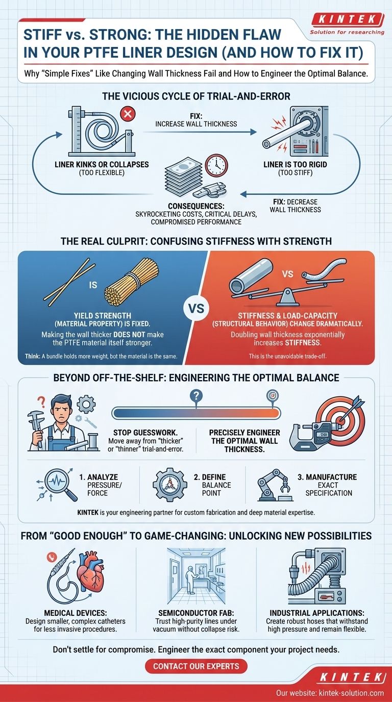 Stiff vs. Strong: The Hidden Flaw in Your PTFE Liner Design (And How to Fix It) Visual Guide