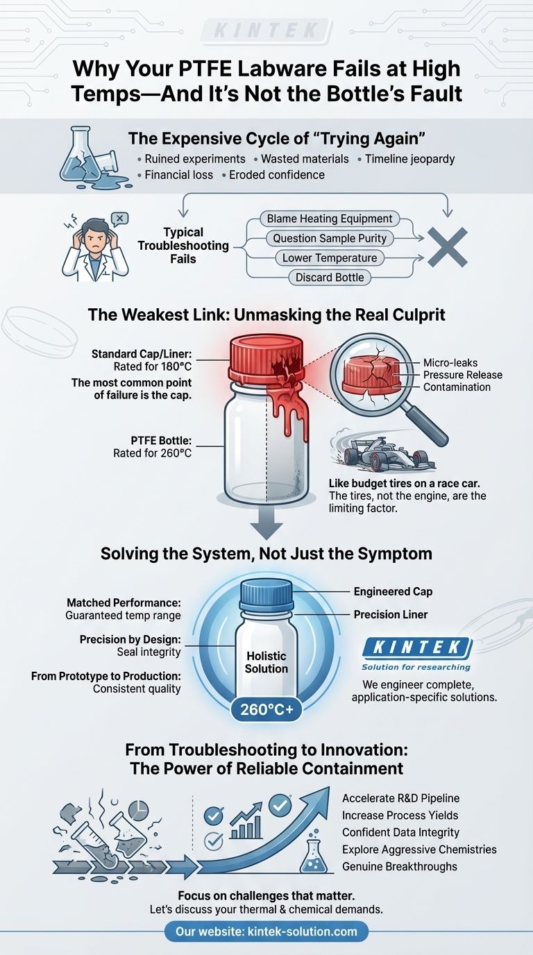 Warum Ihr PTFE-Laborgerät bei hohen Temperaturen versagt – und es liegt nicht an der Flasche Visuelle Anleitung