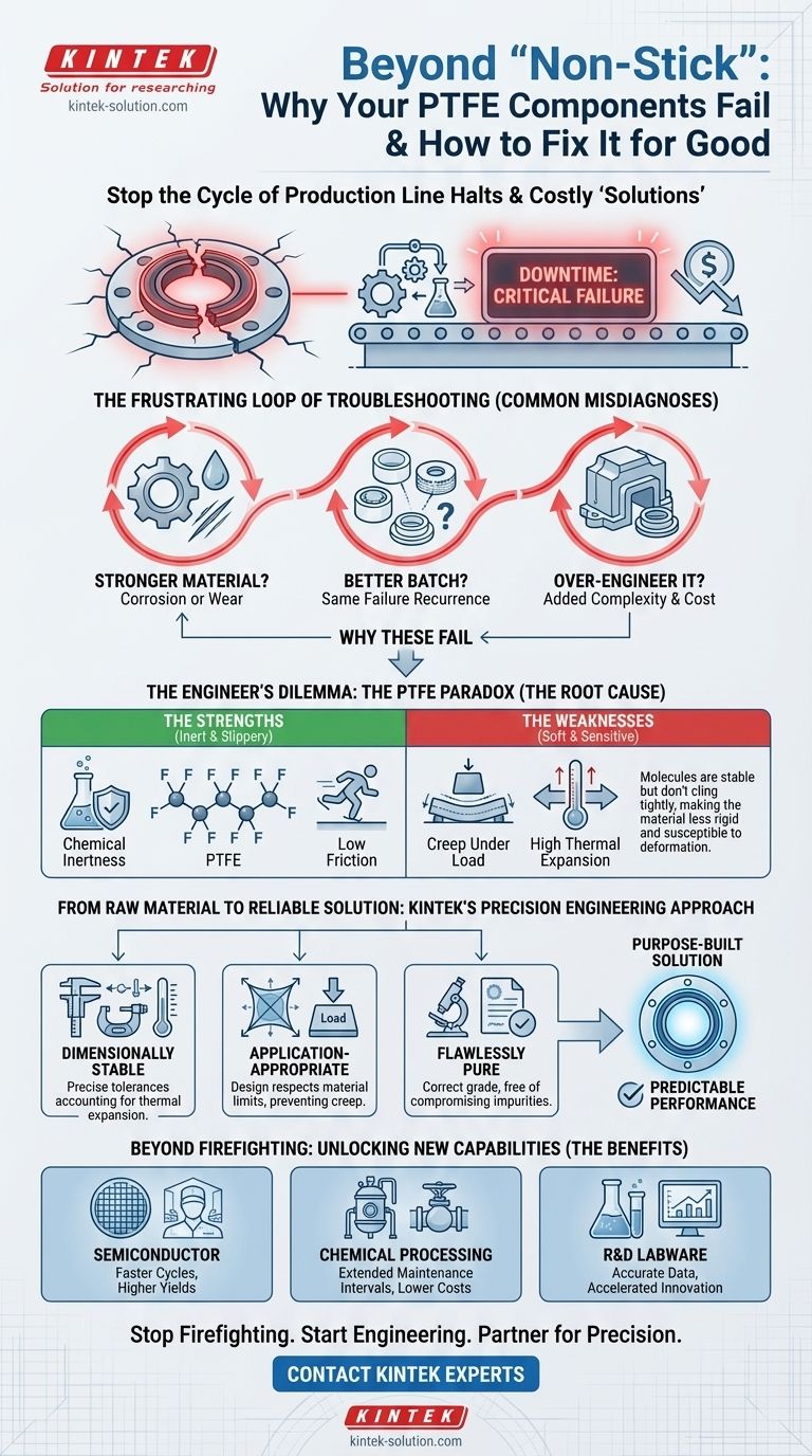 超越“不粘锅”：您的PTFE部件为何会失效以及如何一劳永逸地解决 图解指南