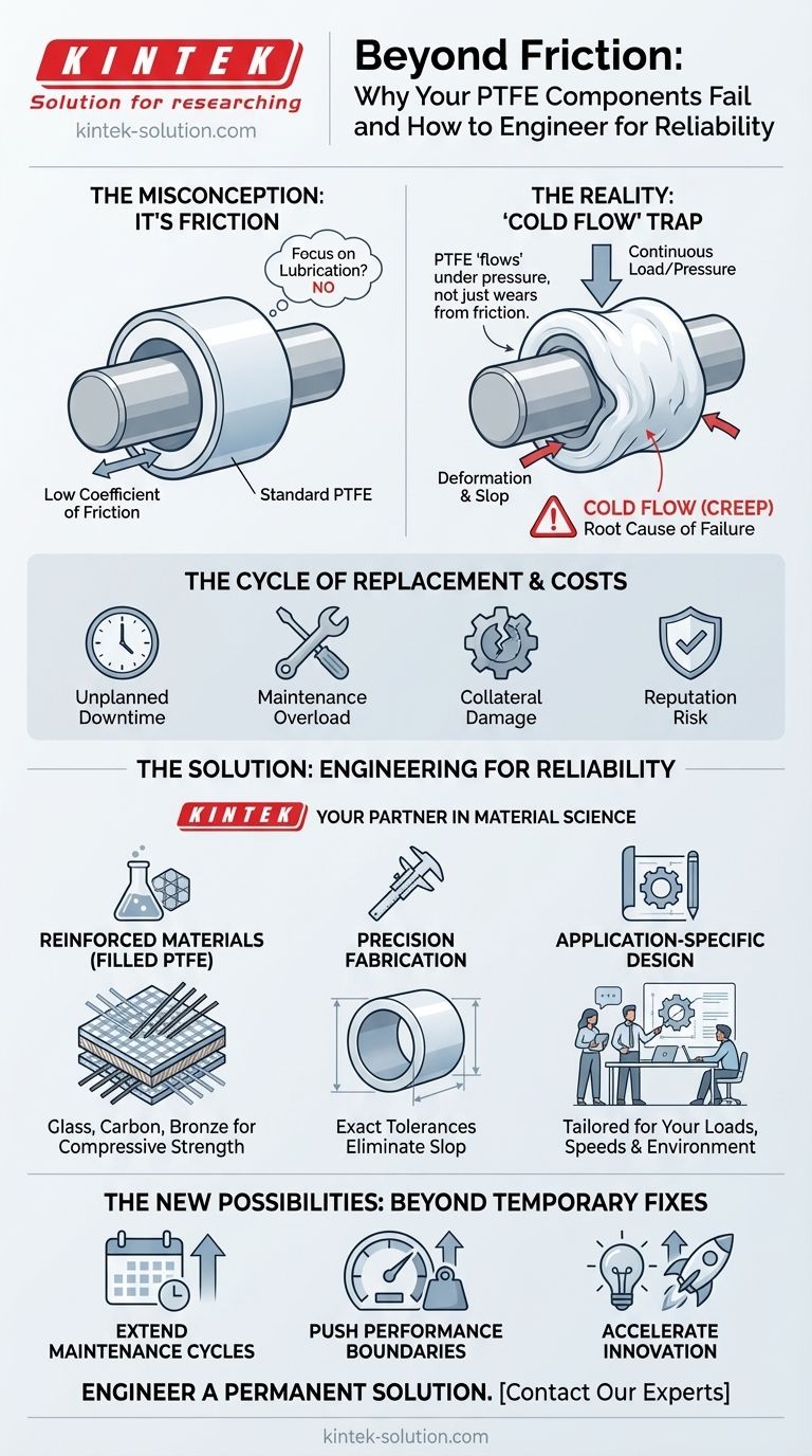 Oltre l'attrito: perché i tuoi componenti in PTFE falliscono e come progettarli per l'affidabilità Guida Visiva