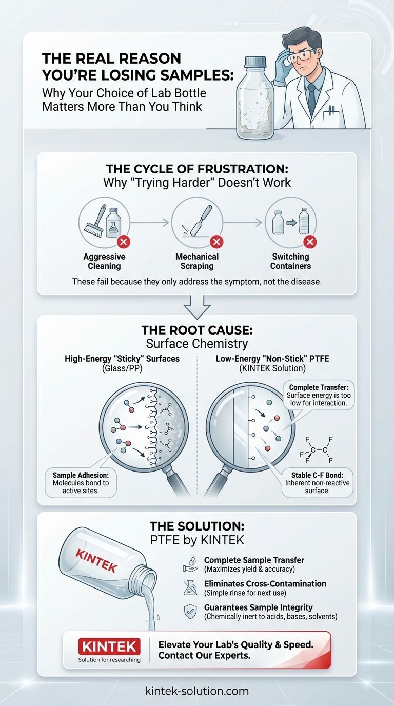 Der wahre Grund für den Verlust von Proben: Warum die Wahl Ihrer Laborflasche wichtiger ist, als Sie denken Visuelle Anleitung