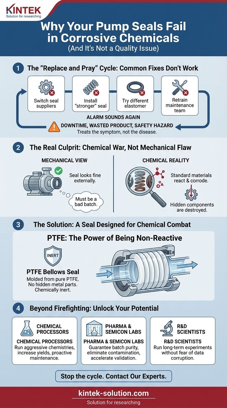 Why Your Pump Seals Fail in Corrosive Chemicals (And It's Not a Quality Issue) Visual Guide