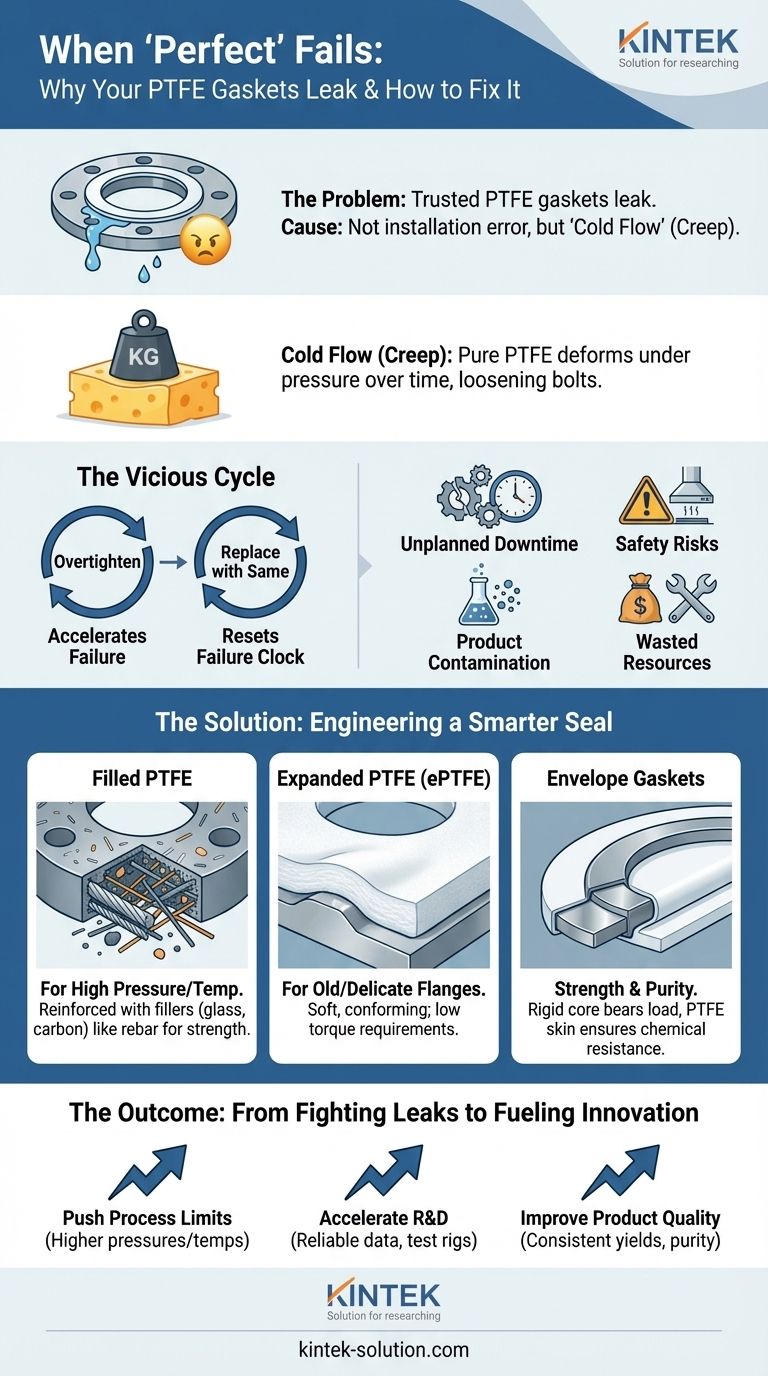 When 'Perfect' Fails: Why Your PTFE Gaskets Leak and How to Fix It for Good Visual Guide