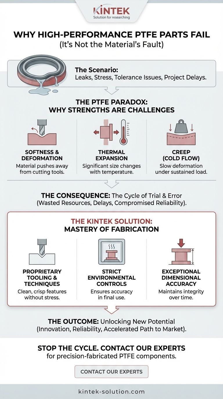 高性能PTFE部件为何会失效——而且这并非材料的错 图解指南