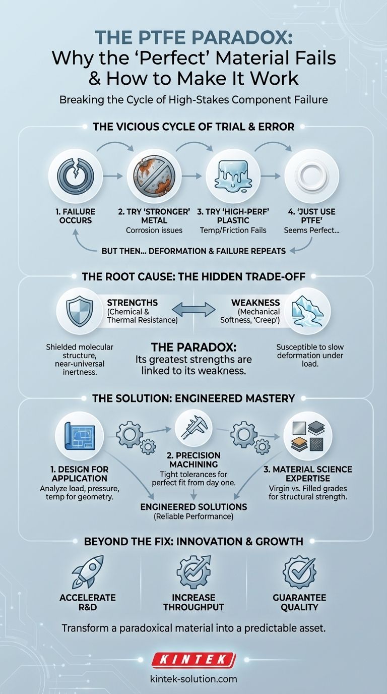 Das PTFE-Paradoxon: Warum das „perfekte“ Material versagt – und wie man es zum Funktionieren bringt Visuelle Anleitung