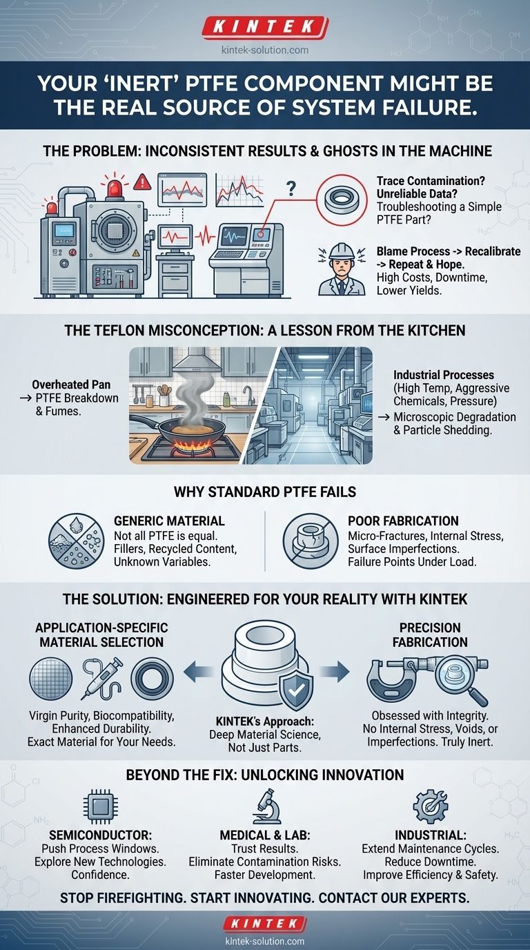 Ihre "inerte" PTFE-Komponente könnte die eigentliche Ursache für Systemausfälle sein Visuelle Anleitung