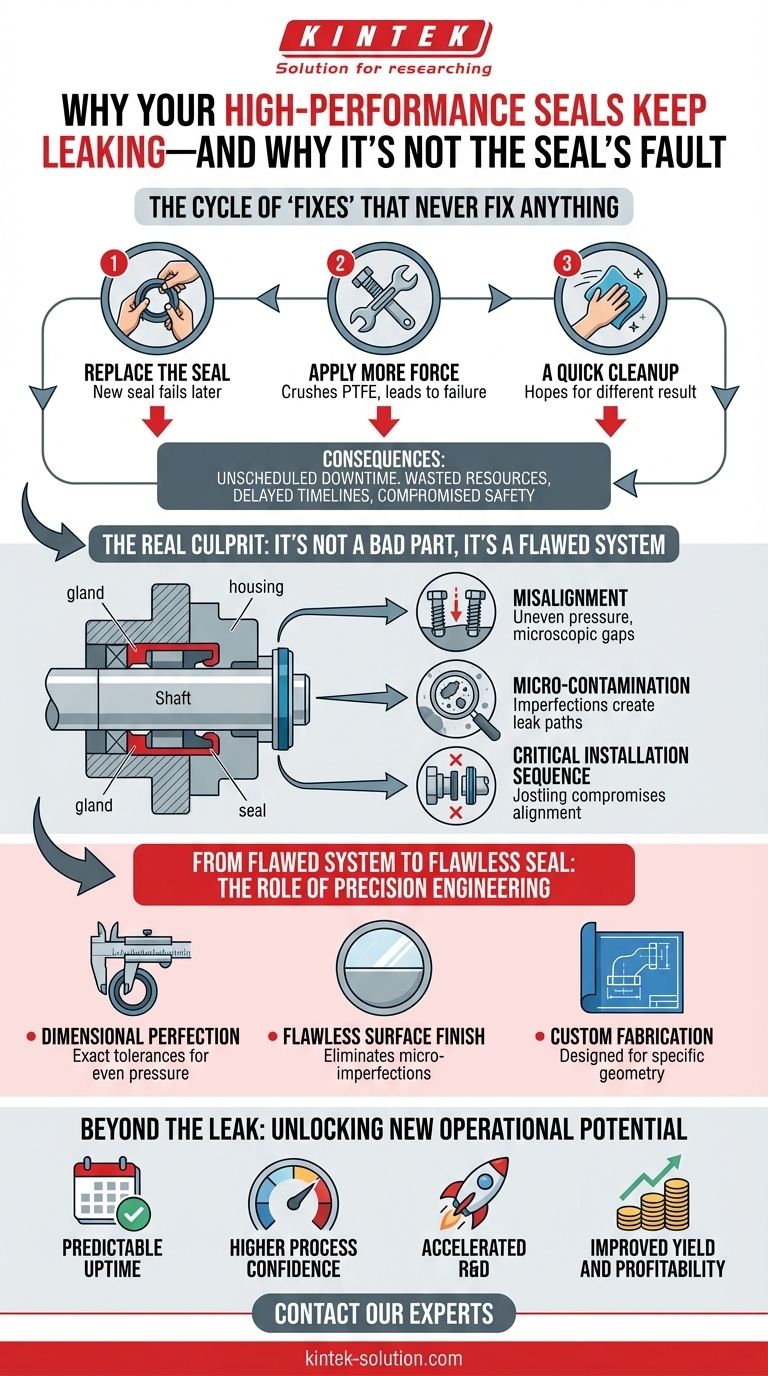 Por que as suas vedações de alto desempenho continuam a vazar — e por que a culpa não é da vedação Guia Visual