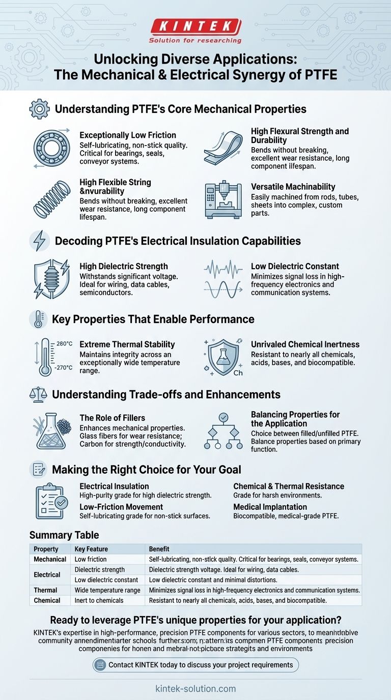 PTFE를 다양한 응용 분야에 적합하게 만드는 기계적 및 전기적 특성은 무엇입니까? 다용성과 신뢰성 잠금 해제 시각적 가이드