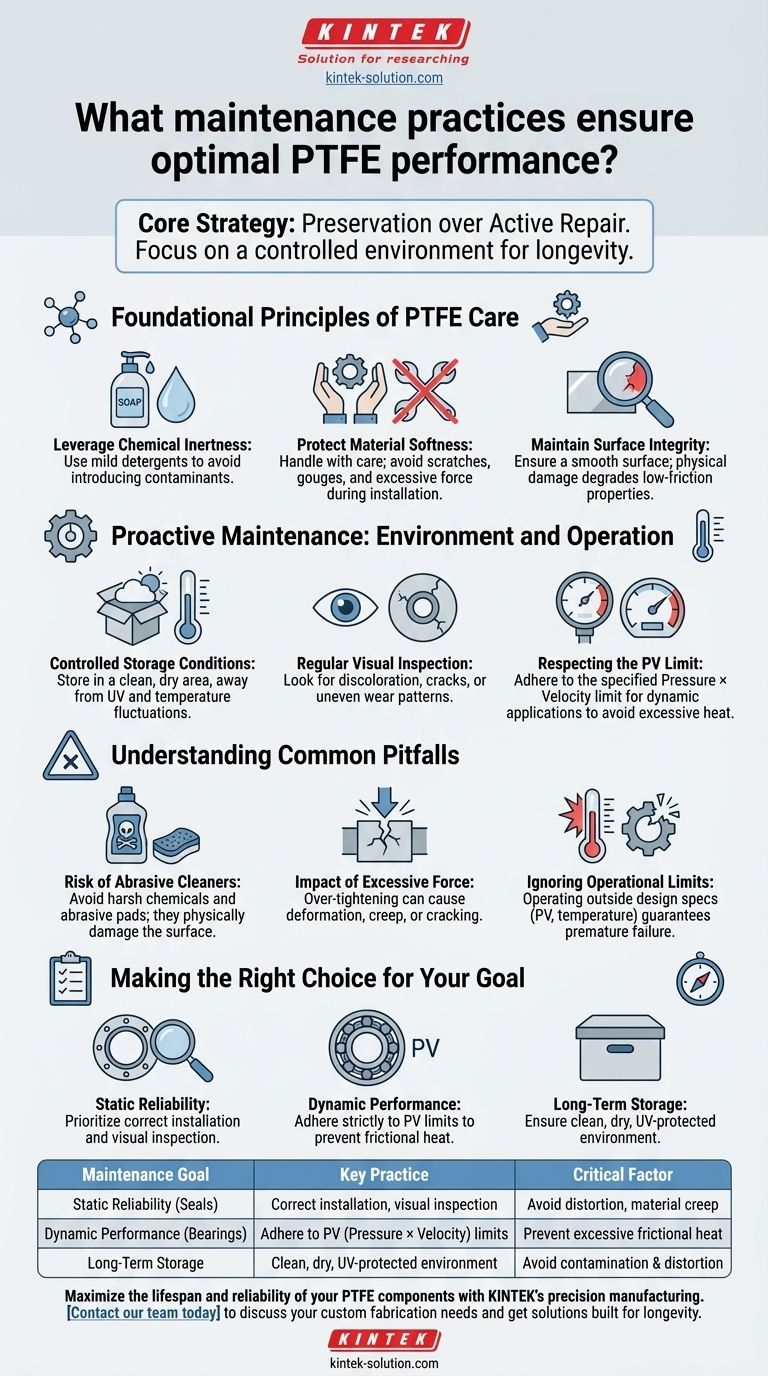 최적의 PTFE 성능을 보장하는 유지보수 관행은 무엇입니까? 입증된 관리로 성능 보존 시각적 가이드