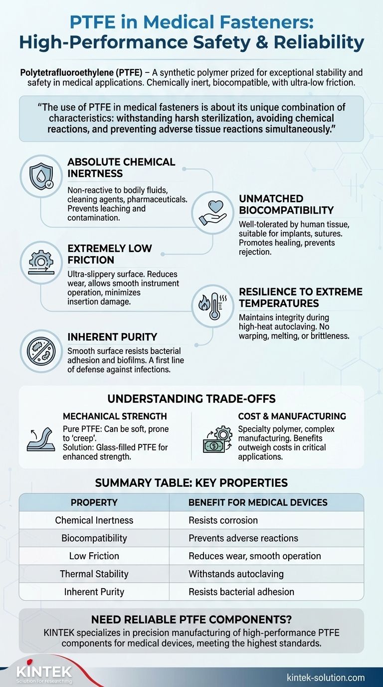 PTFE란 무엇이며 의료 기기용 패스너에 사용되는 이유는 무엇입니까? 생체 적합성 재료로 안전을 보장하십시오 시각적 가이드