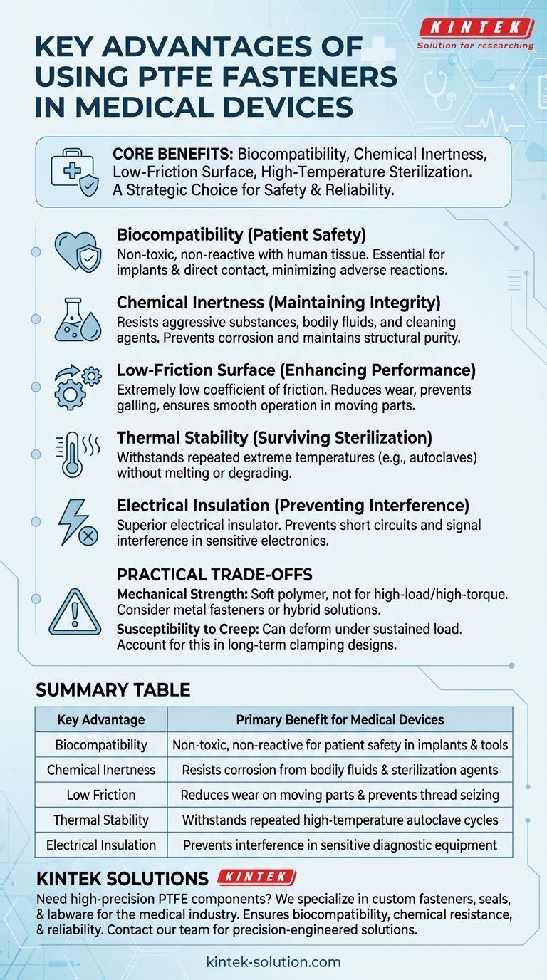 의료 기기에서 PTFE 패스너를 사용할 때의 주요 이점은 무엇입니까? 중요 응용 분야에서 안전성과 신뢰성을 보장하십시오. 시각적 가이드