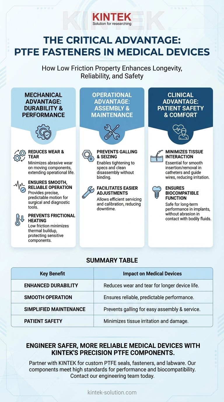 PTFE 패스너의 낮은 마찰 특성이 의료 기기에 어떤 이점을 제공합니까? 장치 수명 및 환자 안전 향상 시각적 가이드