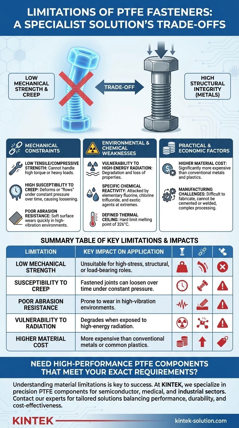 PTFE 패스너의 한계점은 무엇인가요? 강도, 크리프, 비용의 주요 약점 시각적 가이드