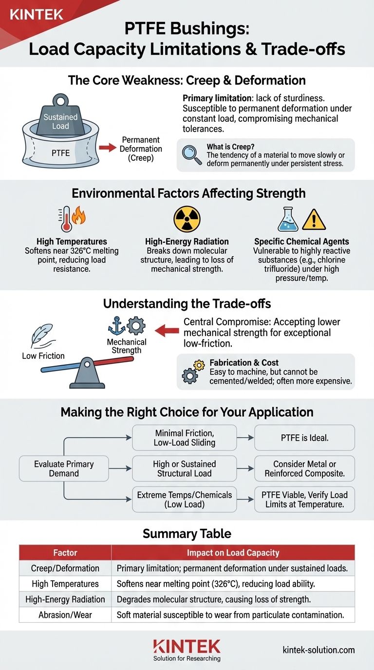 PTFE 부싱의 최대 허용 하중 능력은 얼마입니까? 크리프 및 변형 이해하기 시각적 가이드