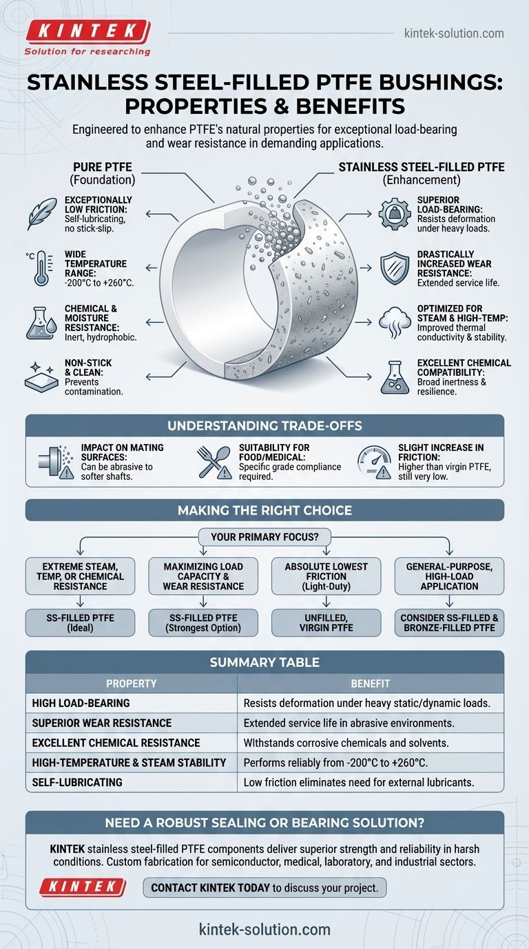 스테인리스 스틸 충전 PTFE 부싱의 특성은 무엇입니까? 뛰어난 강도와 내구성 확보 시각적 가이드