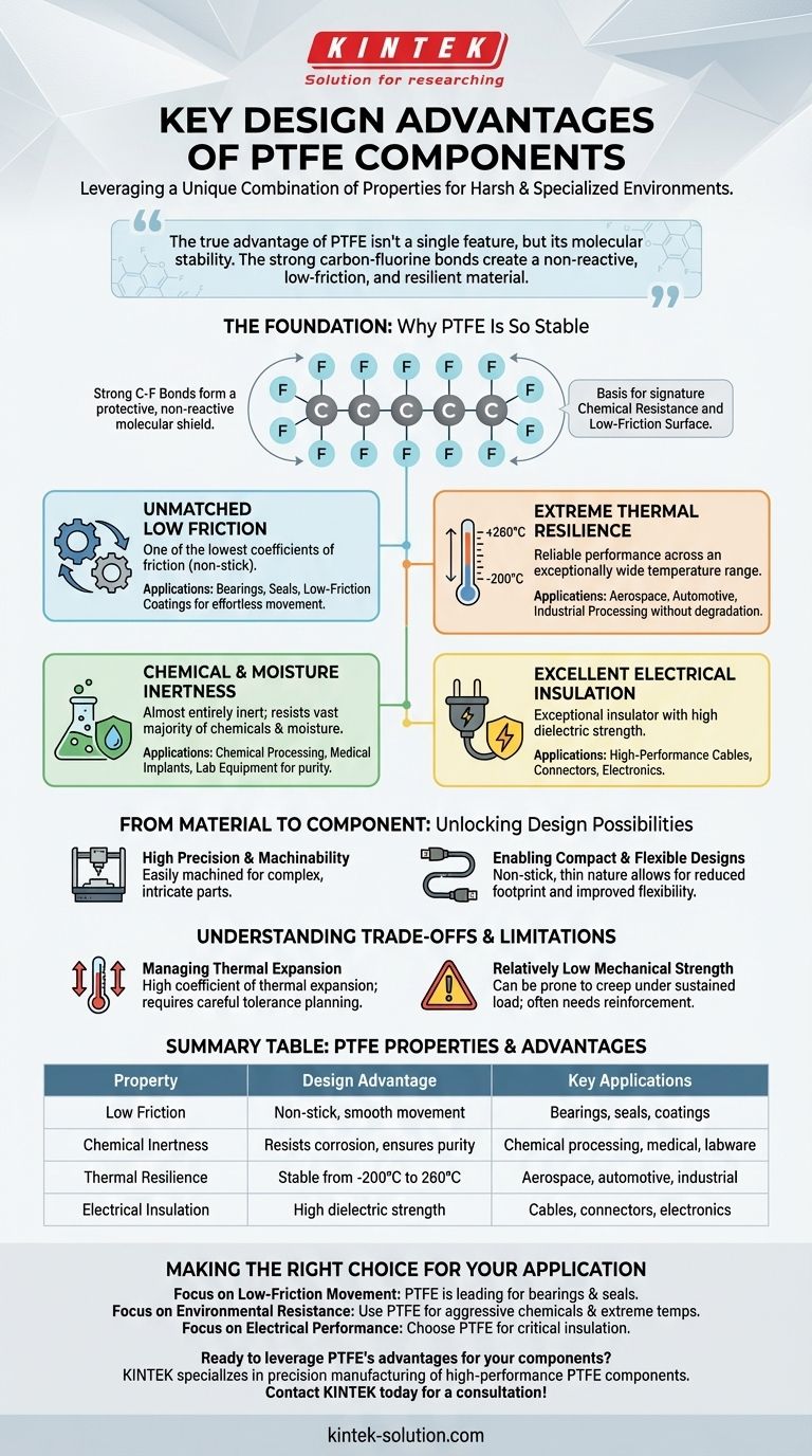 PTFE 부품의 주요 설계 이점은 무엇입니까? 열악한 환경에서 뛰어난 성능을 달성하십시오 시각적 가이드