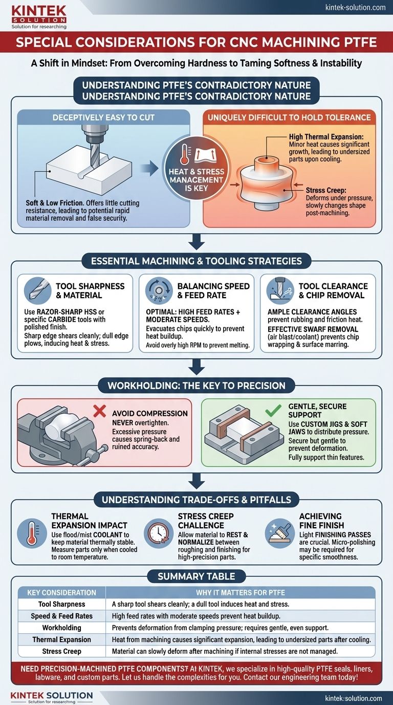 CNC 가공 PTFE에 대한 특별 고려 사항은 무엇입니까? 정밀 가공 기술을 마스터하세요 시각적 가이드