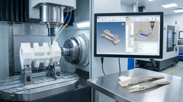 CAD/CAM 소프트웨어는 CNC 가공된 PTFE 부품의 정밀도를 어떻게 향상시키는가? 완벽한 부품을 위한 디지털 가공 마스터하기