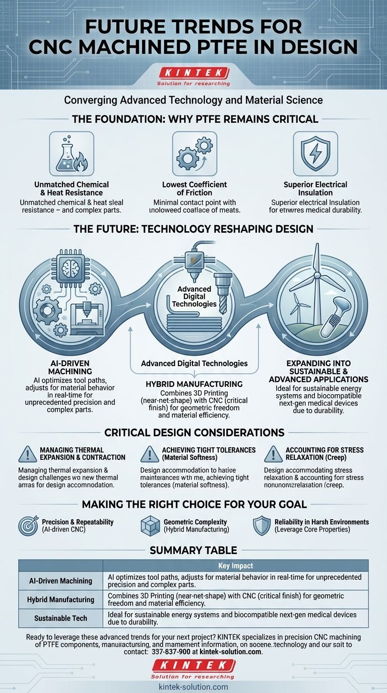 Welche zukünftigen Trends werden für CNC-bearbeitetes PTFE im Design erwartet? KI, hybride Fertigung und neue Anwendungen Visuelle Anleitung