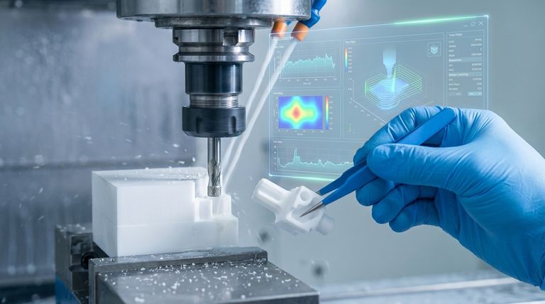 AI와 머신러닝은 PTFE 부품의 CNC 가공 공정을 어떻게 개선할 수 있을까요? 정밀도 향상 및 폐기물 감소