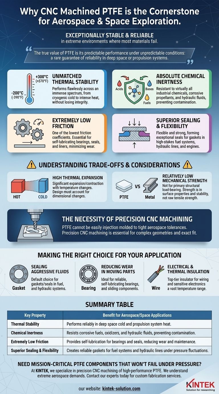CNC 가공 PTFE가 항공우주 및 우주 탐사 응용 분야에 적합한 이유는 무엇입니까? 극한 환경에서의 탁월한 신뢰성 시각적 가이드