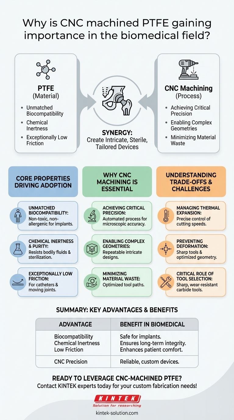 CNC 가공 PTFE가 생체의학 분야에서 중요성이 커지는 이유는 무엇일까요? 더 안전하고 정밀한 의료 기기를 구현하세요 시각적 가이드
