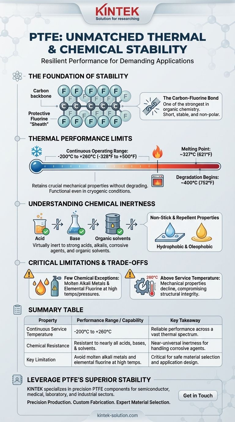 PTFE의 열적 및 화학적 안정성 특성은 무엇입니까? 까다로운 응용 분야를 위한 탁월한 내성 시각적 가이드