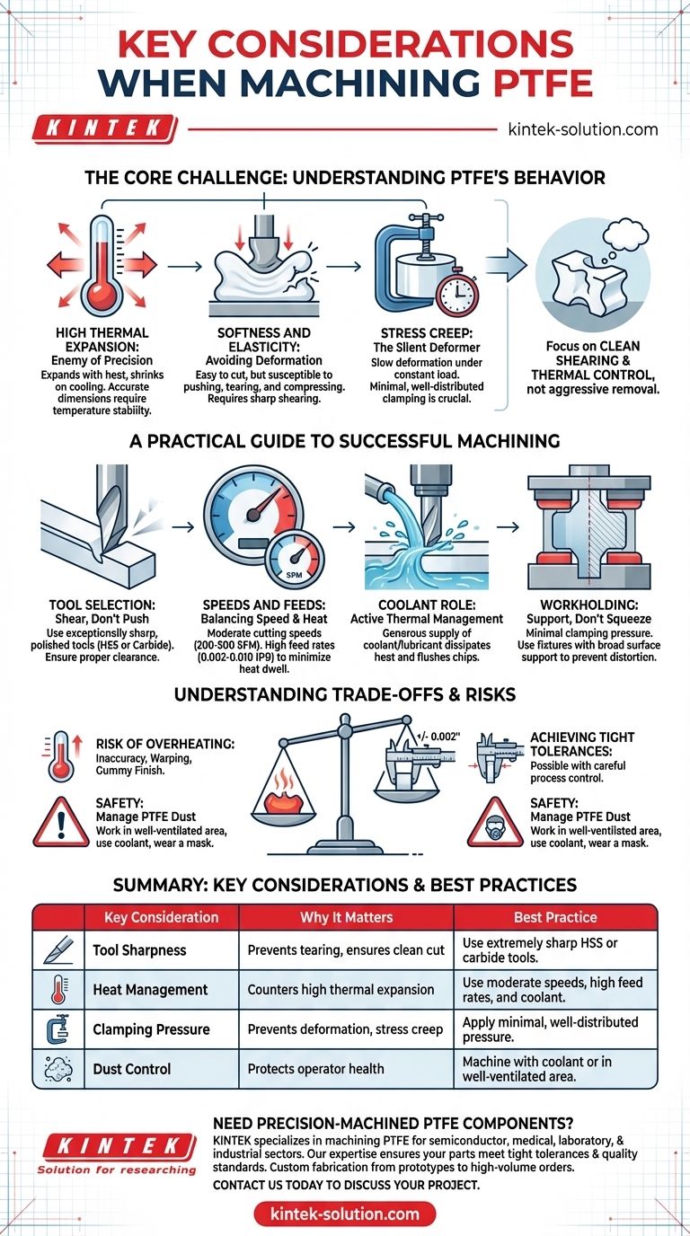 PTFE 가공 시 주요 고려 사항은 무엇입니까? 정밀 가공 기술을 마스터하세요 시각적 가이드