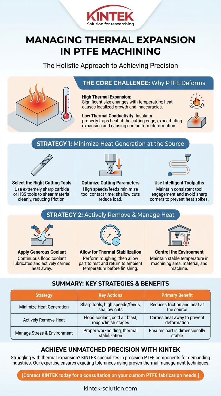 PTFE加工中の熱膨張はどのように管理できますか？多面的な戦略で精密加工をマスターする ビジュアルガイド