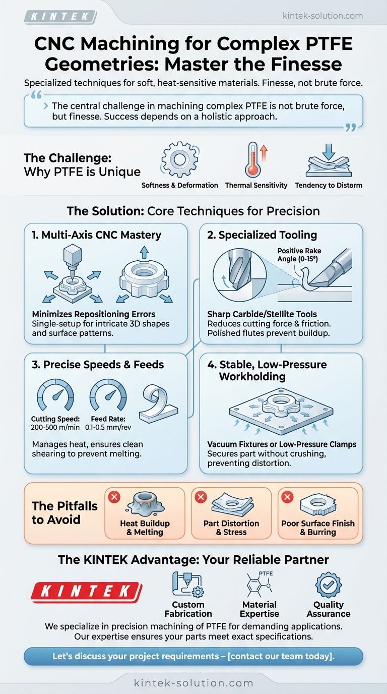 What CNC techniques are used for machining complex PTFE geometries? Master Precision with Specialized Methods Visual Guide