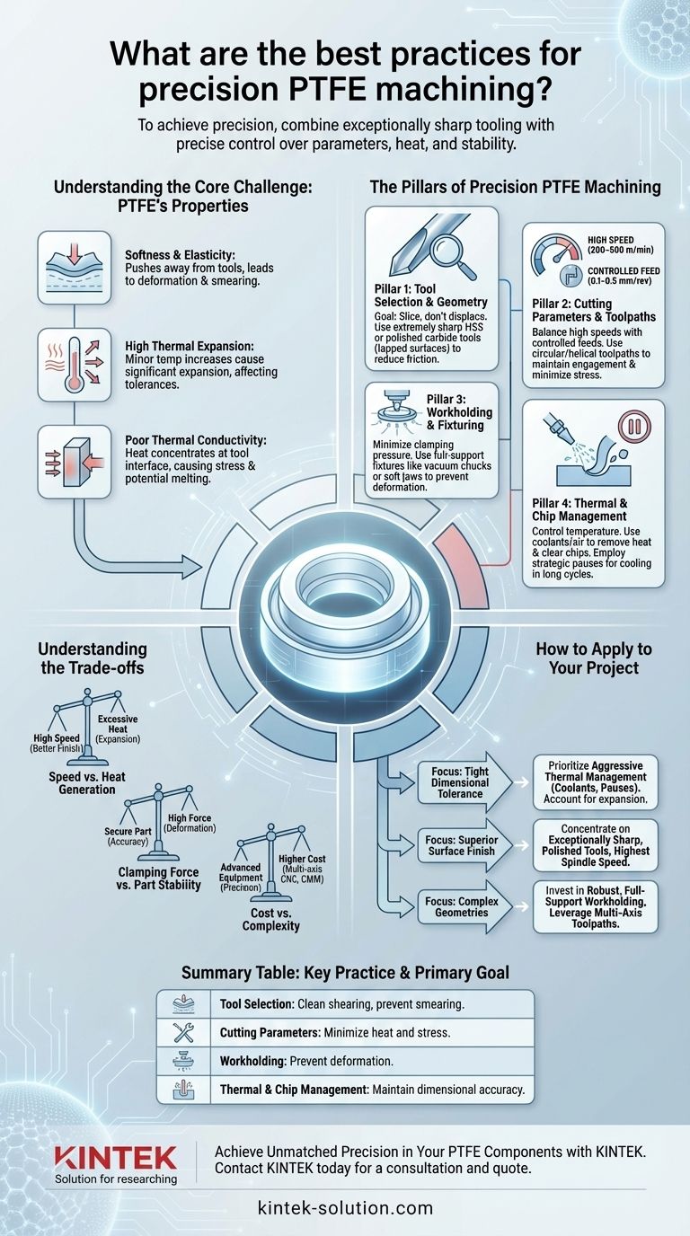 정밀 PTFE 가공을 위한 모범 사례는 무엇인가요? 완벽한 부품을 위한 섬세한 기술을 숙달하세요 시각적 가이드