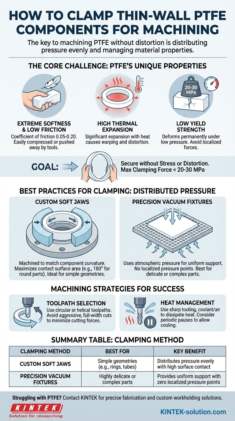 가공 중 얇은 벽 PTFE 부품은 어떻게 고정해야 할까요? 올바른 고정 장치로 변형을 방지하는 방법 시각적 가이드