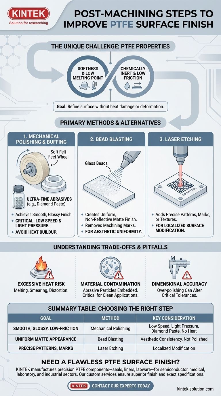 가공 후 PTFE 표면 마감을 개선하는 단계는 무엇입니까? 매끄럽고 고성능의 표면 달성 시각적 가이드