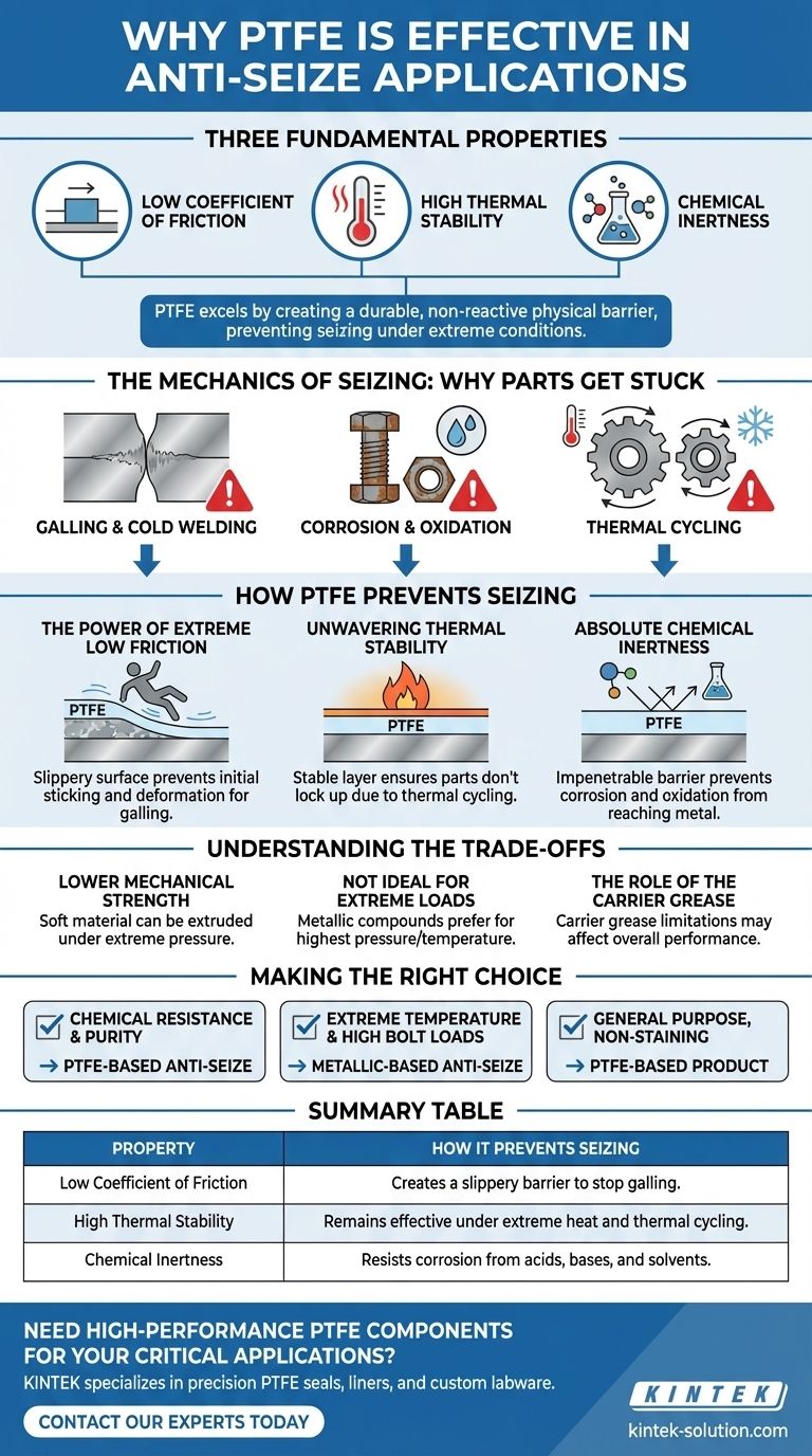 PTFE는 왜 방청(anti-seize) 용도에 효과적인가요? 개스링, 부식 및 고착 방지 시각적 가이드