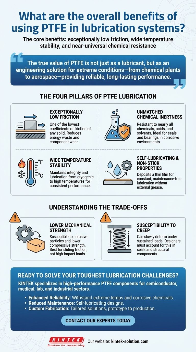 PTFE를 윤활 시스템에 사용할 때의 전반적인 이점은 무엇입니까? 극한 조건에서 비교할 수 없는 신뢰성 확보 시각적 가이드