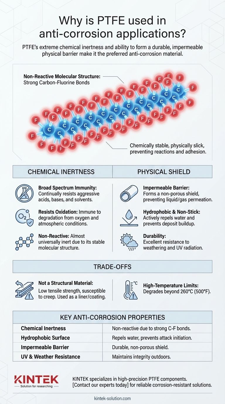 PTFE는 부식 방지 용도로 왜 사용됩니까? 가혹한 환경을 위한 타의 추종을 불허하는 내화학성 시각적 가이드
