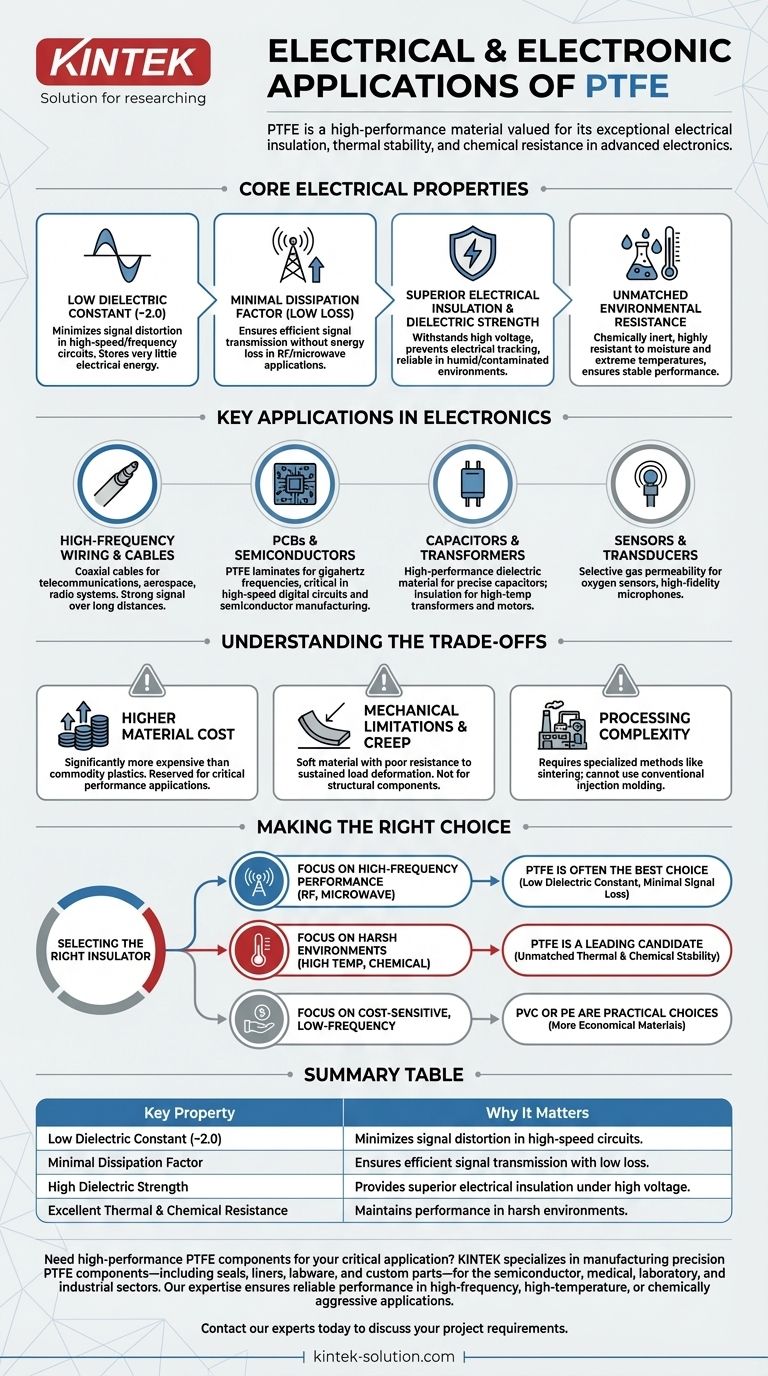 PTFE의 전기 및 전자 응용 분야는 무엇입니까? 까다로운 환경을 위한 고성능 절연재 시각적 가이드
