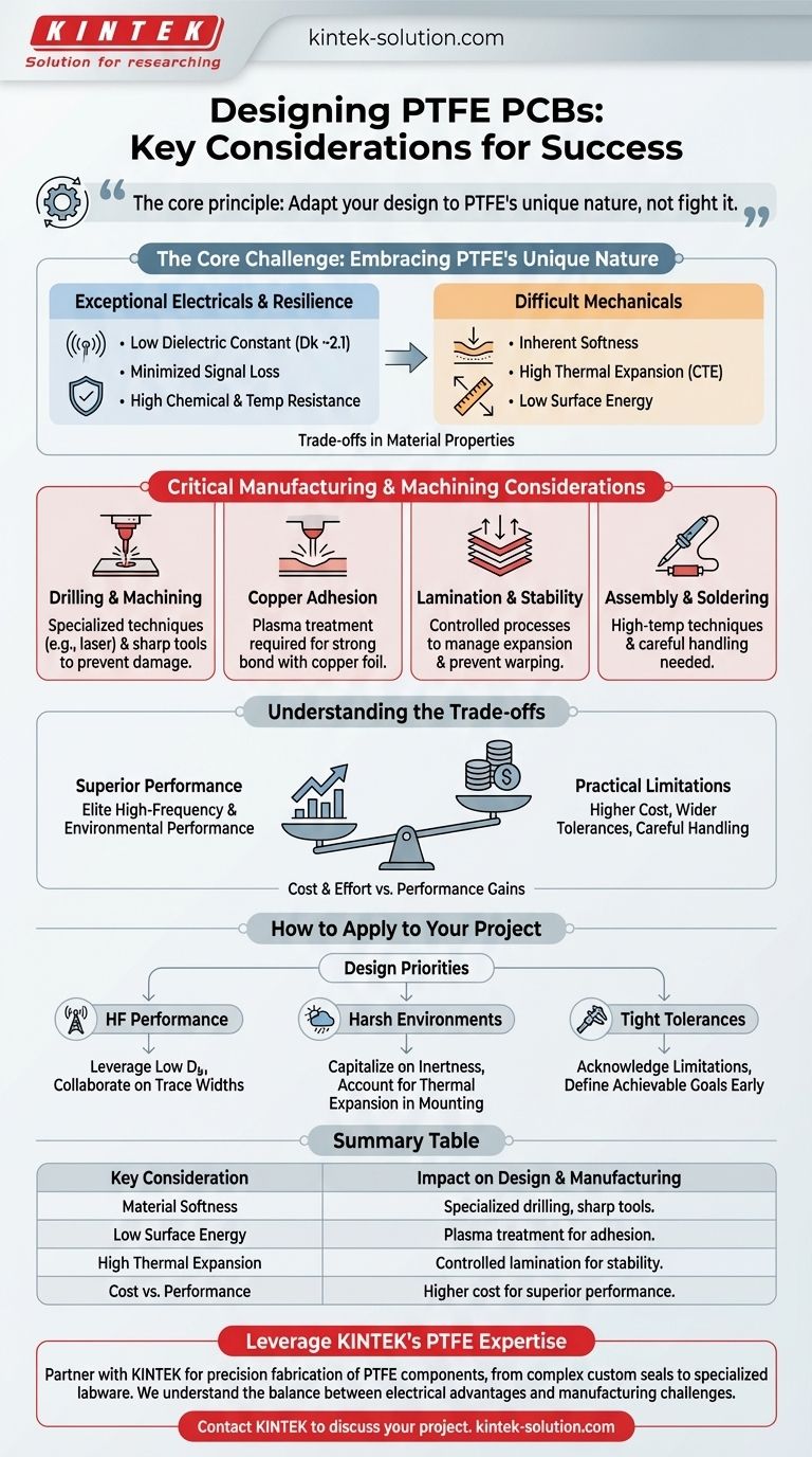 PTFE PCB를 설계할 때 주요 고려 사항은 무엇입니까? 고주파 성능 마스터하기 시각적 가이드
