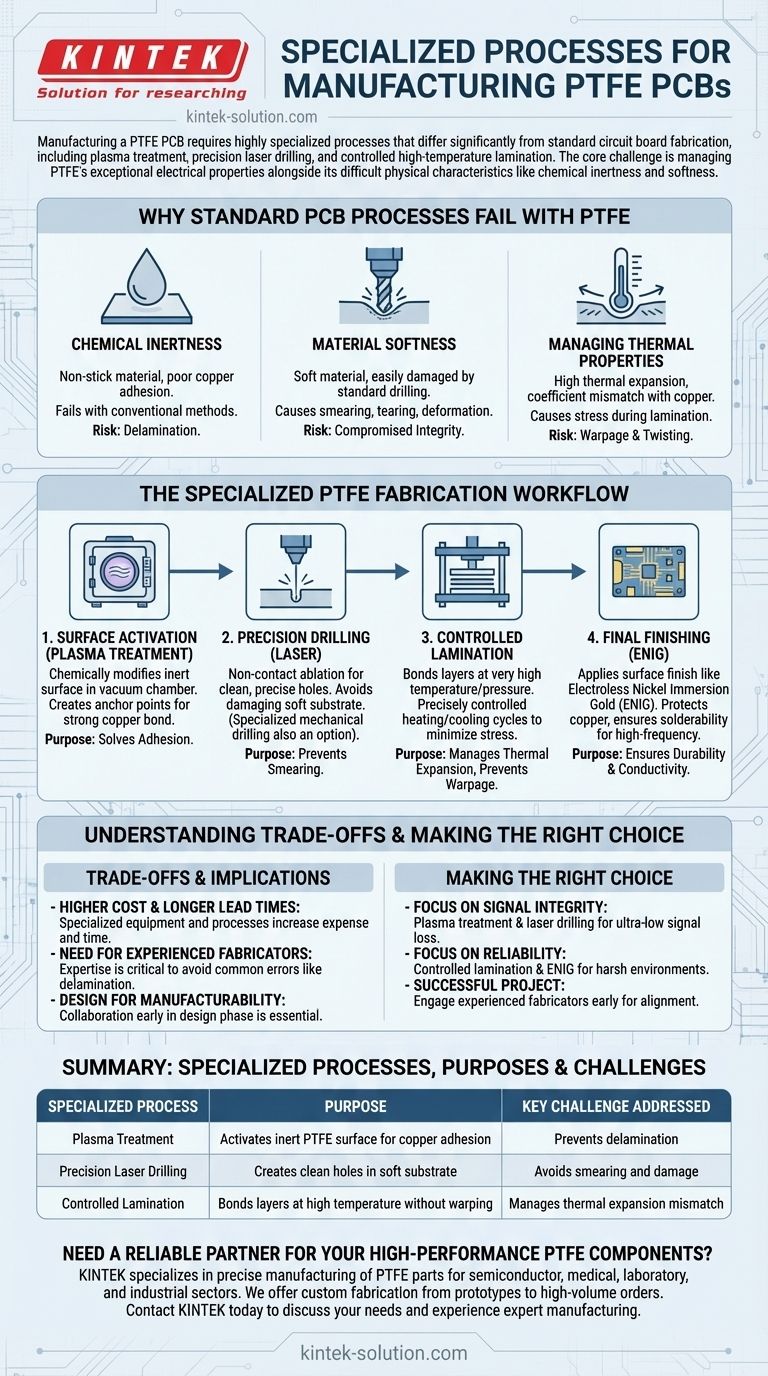 PTFE PCB 제조에는 어떤 전문 공정이 포함됩니까? 고주파 및 가혹 환경 신뢰성 마스터하기 시각적 가이드