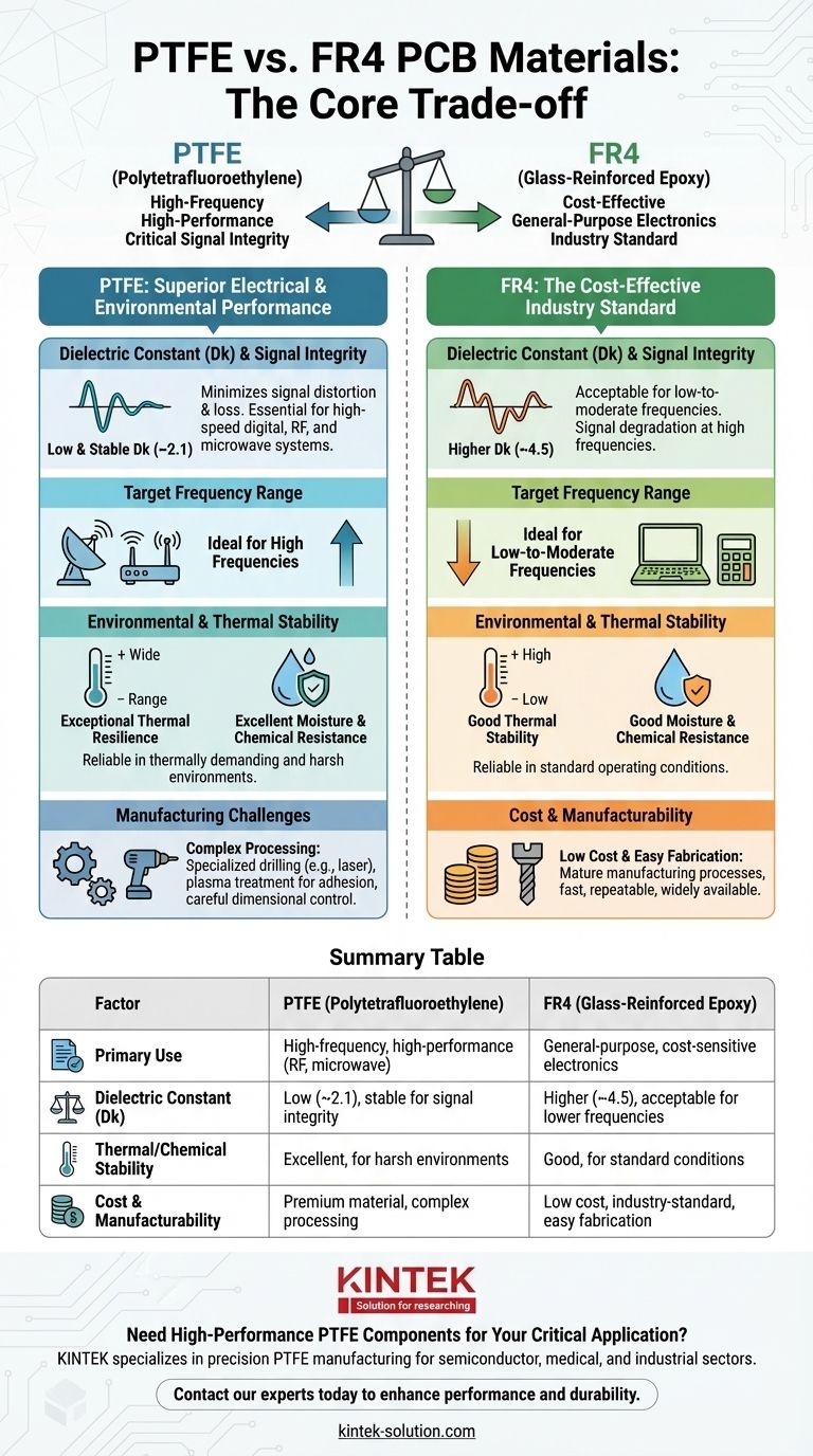 PTFE와 FR4 PCB 재료를 선택할 때 고려해야 할 요소는 무엇입니까? 성능과 비용을 위해 설계를 최적화하십시오. 시각적 가이드