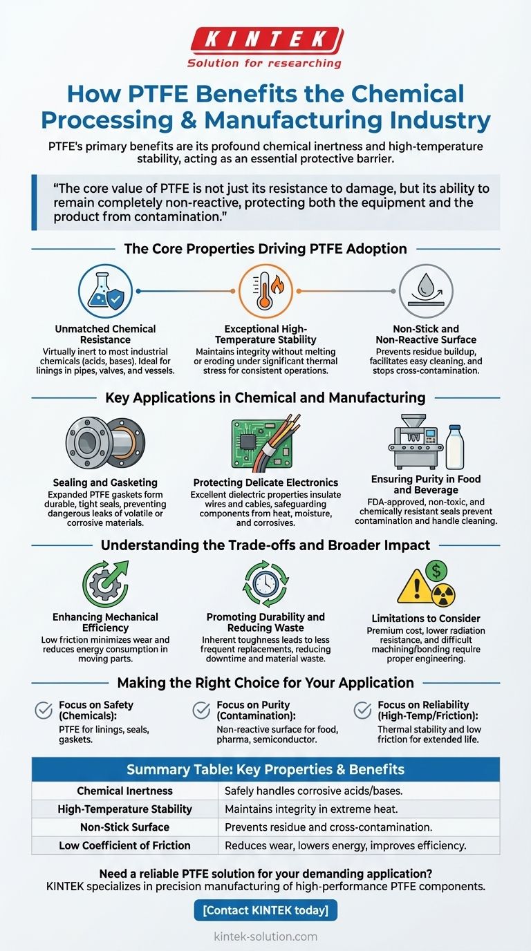 Какую пользу PTFE приносит химической перерабатывающей промышленности и производству? Обеспечение более безопасных, чистых и эффективных операций Визуальное руководство
