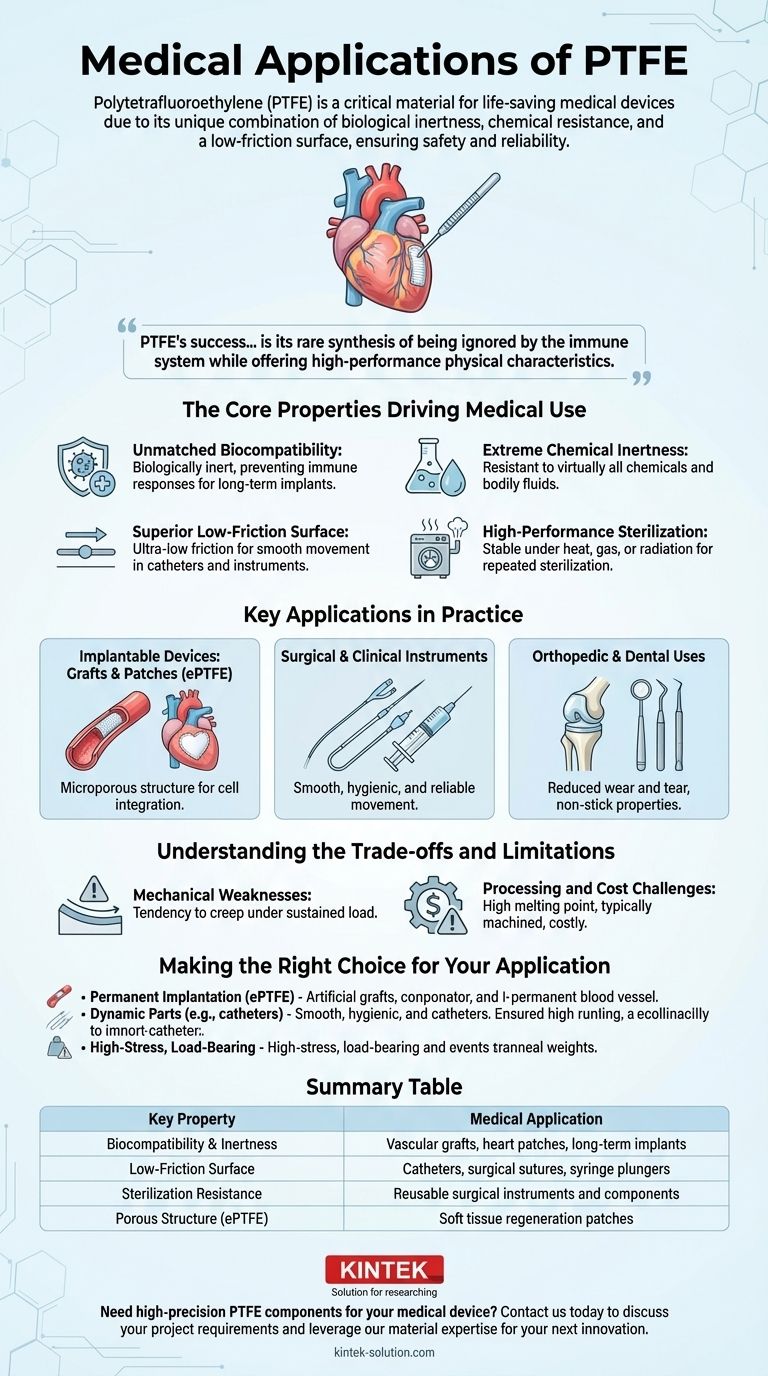 PTFE의 의학적 응용 분야는 무엇인가요? 임플란트 및 기구에서의 중요 용도 시각적 가이드