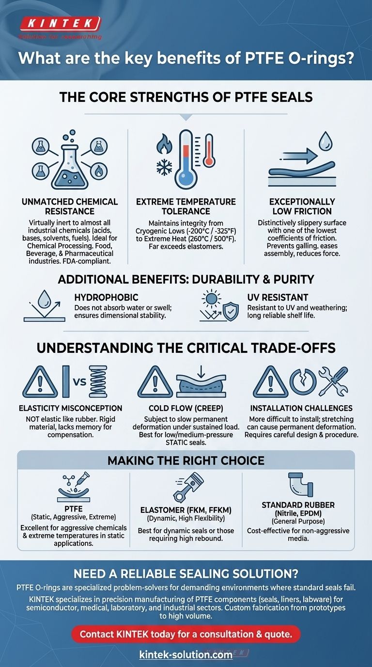 Was sind die Hauptvorteile von PTFE-O-Ringen? Überlegene Abdichtung für extreme Bedingungen Visuelle Anleitung