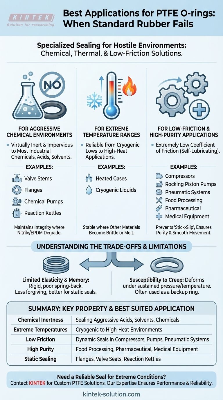 PTFE Oリングはどのような種類の用途に最も適していますか？過酷な条件下でのシーリングの課題を解決する ビジュアルガイド