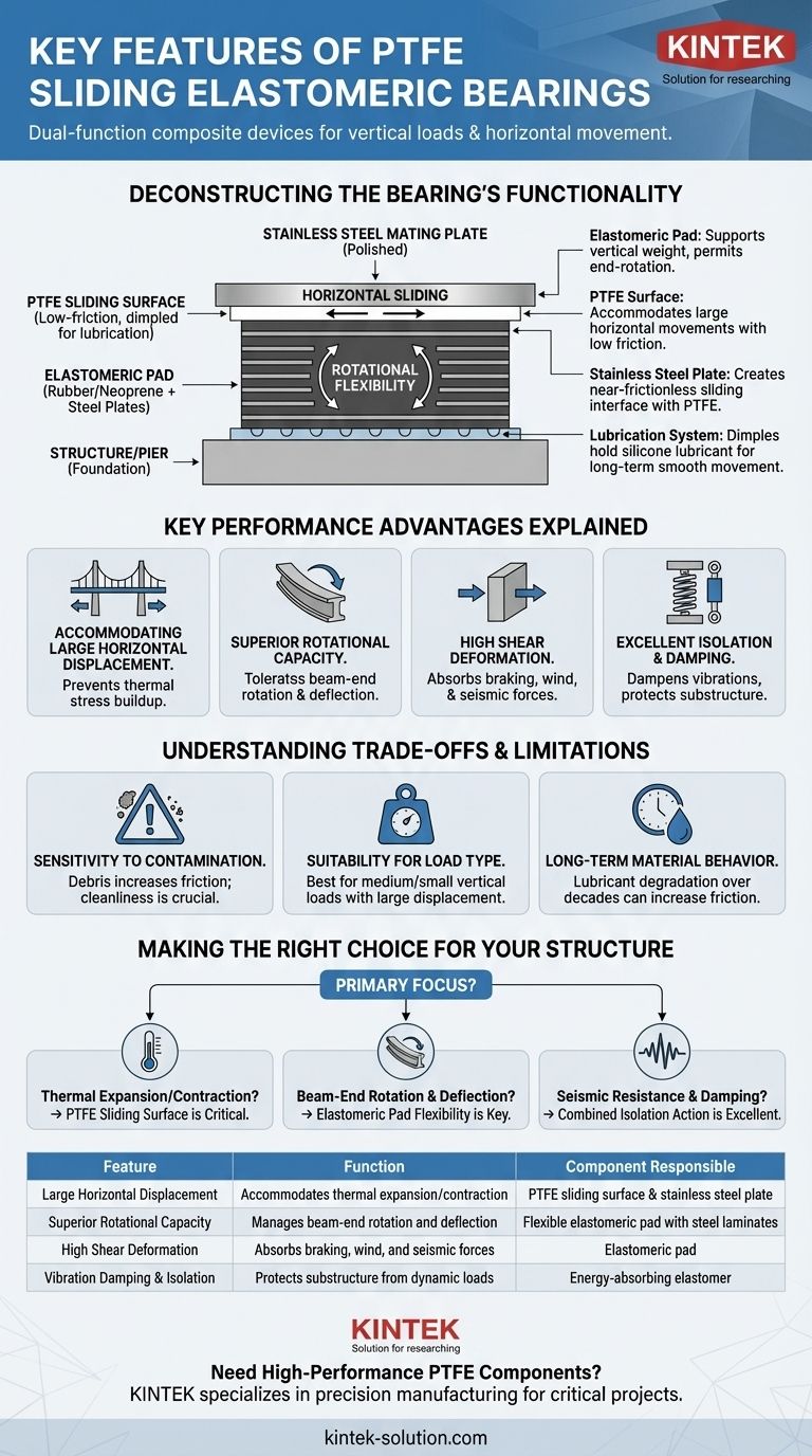 PTFE 슬라이딩 엘라스토머 베어링의 주요 특징은 무엇입니까? 교량 및 구조물 움직임에 필수적입니다. 시각적 가이드